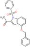 1-[1-(benzenesulfonyl)-4-benzyloxy-indol-2-yl]ethanone