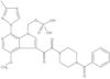 1-(4-Benzoyl-1-piperazinyl)-2-[4-methoxy-7-(3-methyl-1H-1,2,4-triazol-1-yl)-1-[(phosphonooxy)methy…