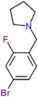 1-[(4-Bromo-2-fluorophenyl)methyl]pyrrolidine