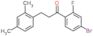 1-(4-bromo-2-fluoro-phenyl)-3-(2,4-dimethylphenyl)propan-1-one