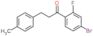 1-(4-bromo-2-fluoro-phenyl)-3-(p-tolyl)propan-1-one