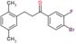 1-(4-bromo-3-fluoro-phenyl)-3-(2,5-dimethylphenyl)propan-1-one