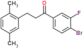 1-Propanone, 1-(4-bromo-3-fluorophenyl)-3-(2,5-dimethylphenyl)-