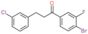 1-(4-bromo-3-fluoro-phenyl)-3-(3-chlorophenyl)propan-1-one