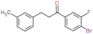 1-(4-bromo-3-fluoro-phenyl)-3-(m-tolyl)propan-1-one