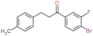 1-(4-bromo-3-fluoro-phenyl)-3-(p-tolyl)propan-1-one