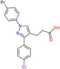 1-(4-Bromophenyl)-3-(4-chlorophenyl)-1H-pyrazole-4-propanoic acid