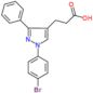 3-[1-(4-bromophenyl)-3-phenyl-pyrazol-4-yl]propanoic acid
