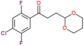 1-(4-chloro-2,5-difluoro-phenyl)-3-(1,3-dioxan-2-yl)propan-1-one