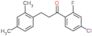 1-(4-chloro-2-fluoro-phenyl)-3-(2,4-dimethylphenyl)propan-1-one