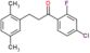 1-(4-chloro-2-fluoro-phenyl)-3-(2,5-dimethylphenyl)propan-1-one