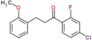 1-(4-chloro-2-fluoro-phenyl)-3-(2-methoxyphenyl)propan-1-one