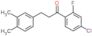 1-(4-chloro-2-fluoro-phenyl)-3-(3,4-dimethylphenyl)propan-1-one