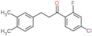 1-Propanone, 1-(4-chloro-2-fluorophenyl)-3-(3,4-dimethylphenyl)-