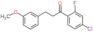 1-(4-chloro-2-fluoro-phenyl)-3-(3-methoxyphenyl)propan-1-one