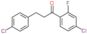 1-(4-chloro-2-fluoro-phenyl)-3-(4-chlorophenyl)propan-1-one