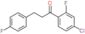 1-(4-chloro-2-fluoro-phenyl)-3-(4-fluorophenyl)propan-1-one