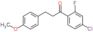 1-Propanone, 1-(4-chloro-2-fluorophenyl)-3-(4-methoxyphenyl)-