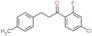 1-(4-chloro-2-fluoro-phenyl)-3-(p-tolyl)propan-1-one