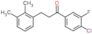 1-(4-chloro-3-fluoro-phenyl)-3-(2,3-dimethylphenyl)propan-1-one