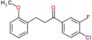 1-(4-chloro-3-fluoro-phenyl)-3-(2-methoxyphenyl)propan-1-one