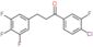 1-(4-chloro-3-fluoro-phenyl)-3-(3,4,5-trifluorophenyl)propan-1-one