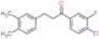 1-(4-chloro-3-fluoro-phenyl)-3-(3,4-dimethylphenyl)propan-1-one