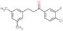 1-(4-chloro-3-fluoro-phenyl)-3-(3,5-dimethylphenyl)propan-1-one