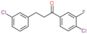 1-(4-chloro-3-fluoro-phenyl)-3-(3-chlorophenyl)propan-1-one
