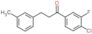 1-(4-chloro-3-fluoro-phenyl)-3-(m-tolyl)propan-1-one