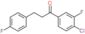 1-(4-chloro-3-fluoro-phenyl)-3-(4-fluorophenyl)propan-1-one