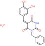 (5E)-1-benzyl-5-[(3,4-dihydroxyphenyl)methylidene]pyrimidine-2,4,6(1H,3H,5H)-trione hydrate