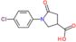 1-(4-Chlorophenyl)-5-oxo-3-pyrrolidinecarboxylic acid