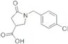 1-[(4-Chlorophenyl)methyl]-5-oxo-3-pyrrolidinecarboxylic acid