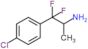 1-(4-chlorophenyl)-1,1-difluoro-propan-2-amine