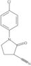 1-(4-Chlorophenyl)-2-oxo-3-pyrrolidinecarbonitrile