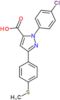 1-(4-chlorophenyl)-3-[4-(methylsulfanyl)phenyl]-1H-pyrazole-5-carboxylic acid