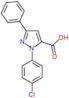 1-(4-chlorophenyl)-3-phenyl-1H-pyrazole-5-carboxylic acid