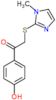 1-(4-hydroxyphenyl)-2-[(1-methyl-1H-imidazol-2-yl)sulfanyl]ethanone