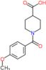 1-(4-methoxybenzoyl)piperidine-4-carboxylic acid