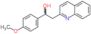 1-(4-methoxyphenyl)-2-quinolin-2-ylethanol