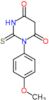 1-(4-methoxyphenyl)-2-thioxodihydropyrimidine-4,6(1H,5H)-dione
