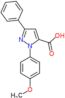 1-(4-methoxyphenyl)-3-phenyl-1H-pyrazole-5-carboxylic acid