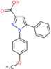 1-(4-methoxyphenyl)-5-phenyl-1H-pyrazole-3-carboxylic acid