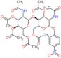 [(3S,6S)-5-acetamido-3-[(2S,5S)-3-acetamido-4,5-diacetoxy-6-(acetoxymethyl)tetrahydropyran-2-yl]oxy-4-acetoxy-6-(4-nitrophenoxy)tetrahydropyran-2-yl]methyl acetate