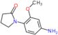 1-(4-amino-2-methoxyphenyl)pyrrolidin-2-one