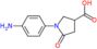 1-(4-aminophenyl)-5-oxo-pyrrolidine-3-carboxylic acid