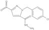 1-[(4-Chlorophenyl)methyl]-3-nitro-1H-pyrazole-5-carboxylic acid hydrazide