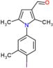 1-(4-iodo-3-methylphenyl)-2,5-dimethyl-1H-pyrrole-3-carbaldehyde