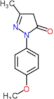 2-(4-methoxyphenyl)-5-methyl-2,4-dihydro-3H-pyrazol-3-one